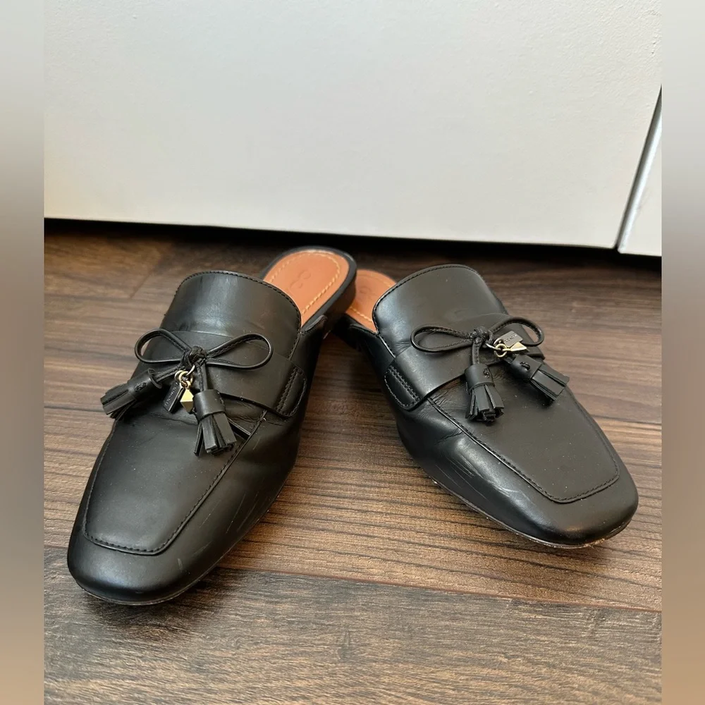 Coach Women’s Tassel Slide Loafer Black (Size 5) - Picture 3 of 12